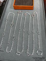 Hermes Farandole Long Necklace 160 in Sterling Silver - 2