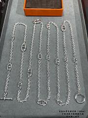 Hermes Farandole Long Necklace 160 in Sterling Silver - 4