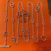 Hermes Farandole Long Necklace 120 in Sterling Silver - 5