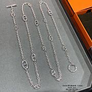 Hermes Farandole Long Necklace 120 in Sterling Silver - 6