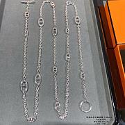 Hermes Farandole Long Necklace 120 in Sterling Silver - 4