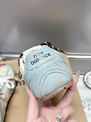 New Balance X Miumiu 530 SL Leather Sneakers Beige/Light Blue - 6