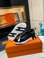 Hermes Bouncing Sneaker Calfskin and Suede Black H242810 - 1