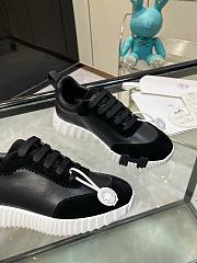 Hermes Bouncing Sneaker Calfskin and Suede Black H242810 - 2