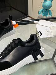 Hermes Bouncing Sneaker Calfskin and Suede Black H242810 - 5