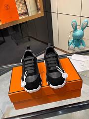 Hermes Bouncing Sneaker Calfskin and Suede Black H242810 - 3
