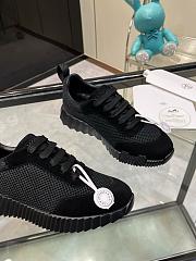 Hermes Bouncing Sneaker Mesh and Suede Black H252804 - 6