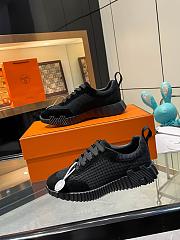 Hermes Bouncing Sneaker Mesh and Suede Black H252804 - 5