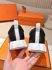Hermes Bouncing Sneaker Mesh and Goatskin Black H261015 - 4