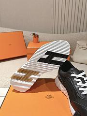 Hermes Bouncing Sneaker Mesh and Goatskin Black H261015 - 3