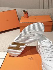Hermes Bouncing Sneaker Mesh and Goatskin White H261015 - 2