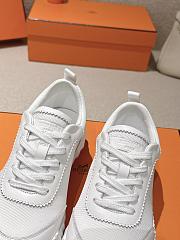 Hermes Bouncing Sneaker Mesh and Goatskin White H261015 - 3