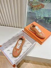 Hermes Jet Sneaker Suede Orange H242925 - 6