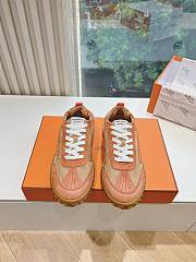 Hermes Jet Sneaker Suede Orange H242925 - 5