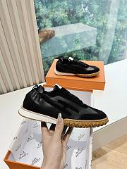 Hermes Jet Sneaker Nappa and Suede Black H242924 - 3