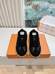 Hermes Jet Sneaker Nappa and Suede Black H242924 - 2