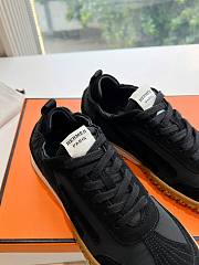 Hermes Jet Sneaker Fabric and Suede Black H252013 - 6
