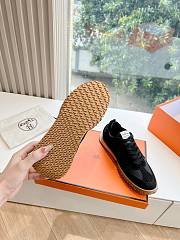 Hermes Jet Sneaker Fabric and Suede Black H252013 - 4