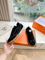 Hermes Jet Sneaker Fabric and Suede Black H252013 - 2