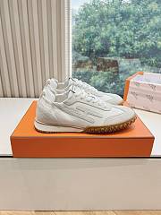 Hermes Jet Sneaker Nappa and Suede White H242154 - 1