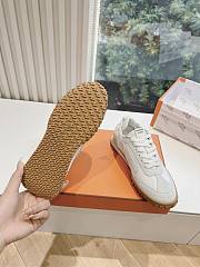 Hermes Jet Sneaker Nappa and Suede White H242154 - 5