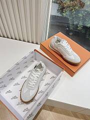 Hermes Jet Sneaker Nappa and Suede White H242154 - 3