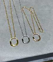 Tiffany Lock Pendant in Yellow/Rose/White Gold with Diamonds Medium - 1