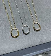 Tiffany Lock Pendant in Yellow/Rose/White Gold with Diamonds Medium - 5