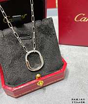 Tiffany Lock Pendant in Yellow/Rose/White Gold with Diamonds Medium - 4