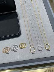 Tiffany Lock Small Pendant in Yellow/Rose/White Gold with Diamonds - 6