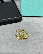 Tiffany Lock Earrings in Yellow/Rose/White Gold with Diamonds Medium - 5