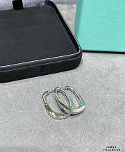 Tiffany Lock Earrings in Yellow/Rose/White Gold with Diamonds Medium - 2