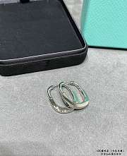 Tiffany Lock Earrings in Yellow/Rose/White and White Gold with Diamonds Medium - 6