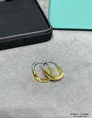 Tiffany Lock Earrings in Yellow/Rose/White and White Gold with Diamonds Medium - 2