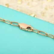 Tiffany Lock Small Pendant in Rose Gold with Pink Sapphires - 6