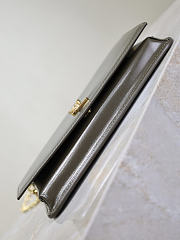 YSL Cassandre Phone Holder In Smooth Leather In Light Musk - 18.5x11x2.5cm - 5