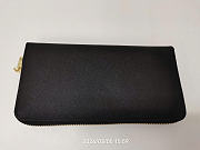 Gift Prada Large Saffino Leather Wallet Black - 3