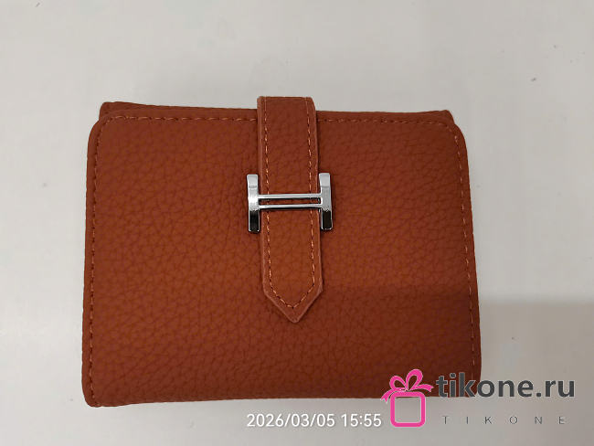 Gift Hermes Wallet Togo Leather Brown - 1