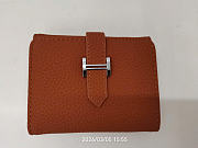Gift Hermes Wallet Togo Leather Brown - 1
