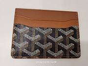 Gift Goyard Saint-Sulpice Card Wallet Initials Brown - 3