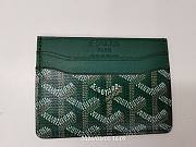 Gift Goyard Saint-Sulpice Card Wallet Initials Green - 1