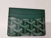 Gift Goyard Saint-Sulpice Card Wallet Initials Green - 3
