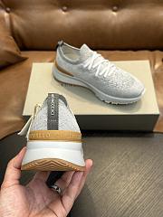 Brunello Cucinelli Cotton Chine Knit Runners Grey (CJN33) - 6