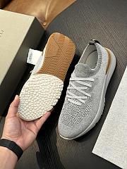 Brunello Cucinelli Cotton Chine Knit Runners Grey (CJN33) - 3