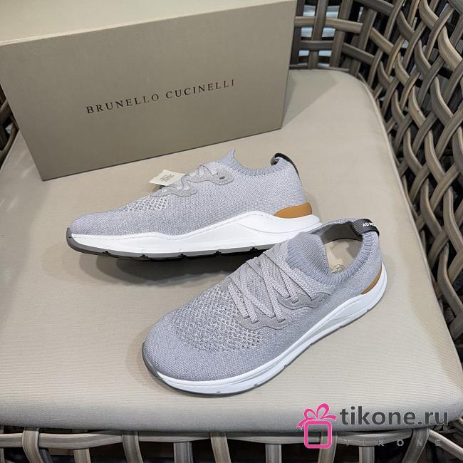 Brunello Cucinelli Knit Runners Gray (CZT02) - 1