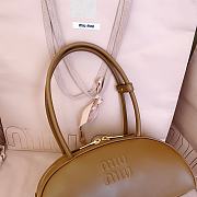 Miumiu Medium Beau Leather Bag Brown 5BB193 - 30x13.5x13cm - 4