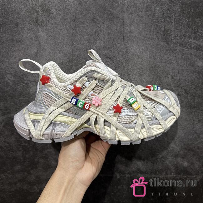 Balenciaga 3XL Extreme Lace Sneaker In Eggshell/Multicolor - 1