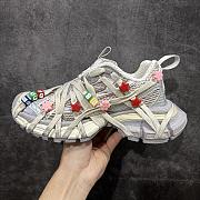 Balenciaga 3XL Extreme Lace Sneaker In Eggshell/Multicolor - 4