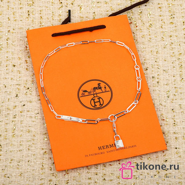 Kelly Chaine Lariat Necklace Small Model Silver 44cm - 1