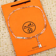 Kelly Chaine Lariat Necklace Small Model Silver 44cm - 5